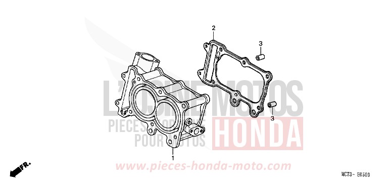 CYLINDER for Silver Wing FORCE SILVER METALLIC (NH411) from 2002